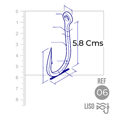 Anzuelo Liso 1002 # 6 Paquete X 100 Unidades Anzuelo Liso 1002 # 6 Paquete X 100 Unidades