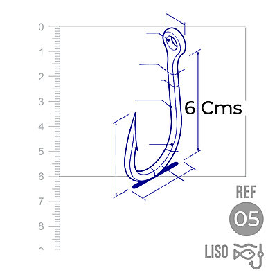 Anzuelo Liso 1002 # 5 Paquete X 100 Unidades Anzuelo Liso 1002 # 5 Paquete X 100 Unidades