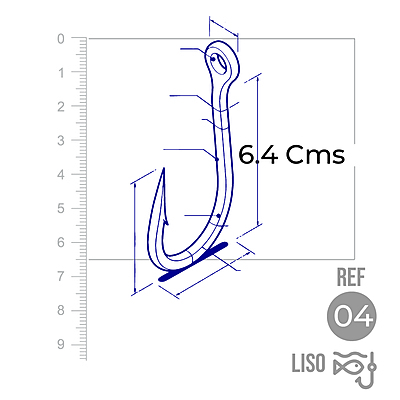 Anzuelo Liso 1002 # 4 Paquete X 100 Unidades Anzuelo Liso 1002 # 4 Paquete X 100 Unidades