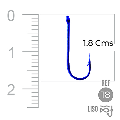 Anzuelo Liso 1002 # 18 Paquete X 1000 Unidades Anzuelo Liso 1002 # 18 Paquete X 1000 Unidades