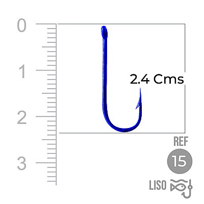 Anzuelo Liso 1002 # 15 Paquete X 1000 Unidades Anzuelo Liso 1002 # 15 Paquete X 1000 Unidades