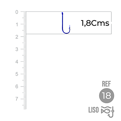 Anzuelo Liso 1002 # 18 Paquete X 1000 Unidades