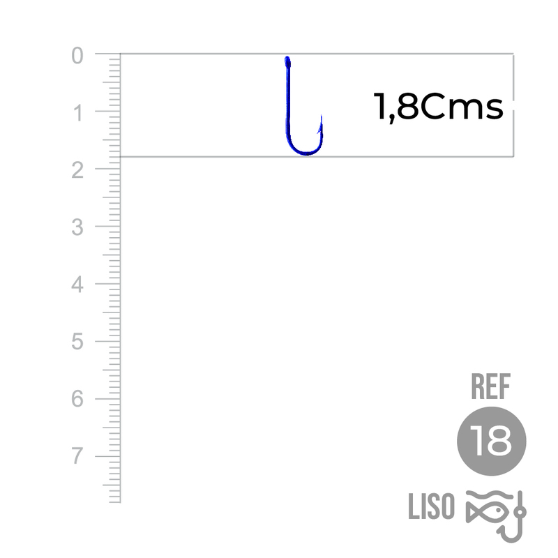 Anzuelo Liso 1002 # 18 Paquete X 1000 Unidades Anzuelo Liso 1002 # 18 Paquete X 1000 Unidades