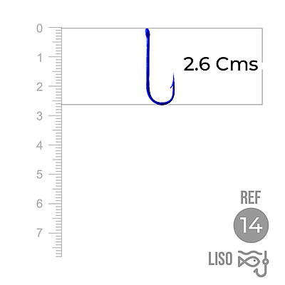 Anzuelo Liso 1002 # 14 Paquete X 1000 Unidades Anzuelo Liso 1002 # 14 Paquete X 1000 Unidades