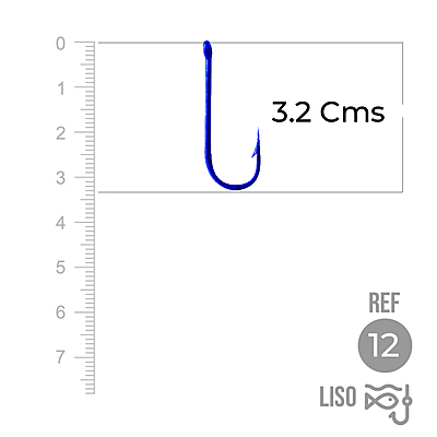Anzuelo Liso 1002 # 12 Paquete X 1000 Unidades