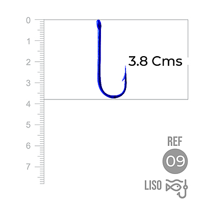 Anzuelo Liso 1002 #  9 Paquete X 1000 Unidades