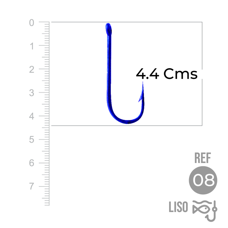 Anzuelo Liso 1002 # 8 Paquete X 1000 Unidades Anzuelo Liso 1002 # 8 Paquete X 1000 Unidades
