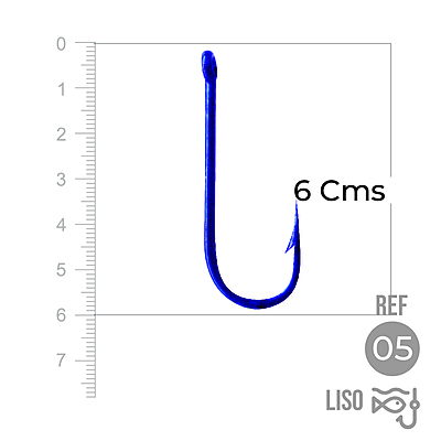 Anzuelo Liso 1002 #  5 Paquete X 100 Unidades