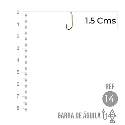 Anzuelo Garra Aguila 110 # 14 Paquete X 1000 Unidades Anzuelo Garra Aguila 110 # 14 Paquete X 1000 Unidades