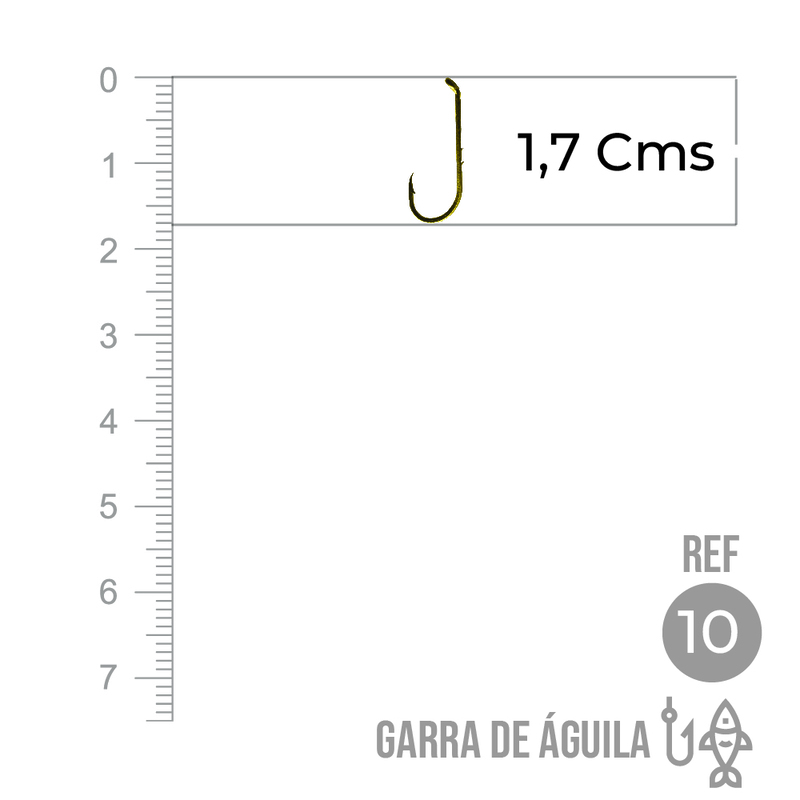 Anzuelo Garra Aguila 110 # 10 Paquete X 1000 Unidades Anzuelo Garra Aguila 110 # 10 Paquete X 1000 Unidades