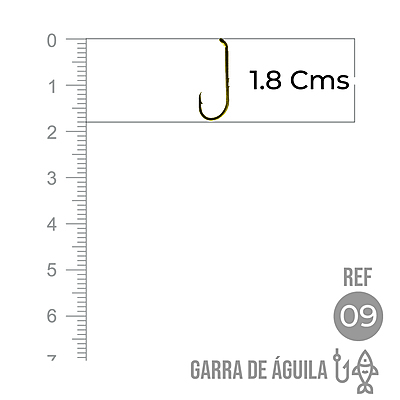 Anzuelo Garra Aguila 110 # 9 Paquete X 1000 Unidades Anzuelo Garra Aguila 110 # 9 Paquete X 1000 Unidades