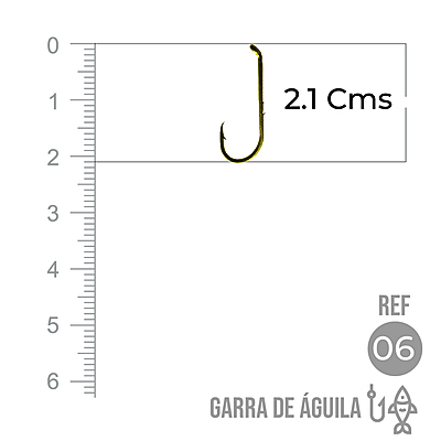 Anzuelo Garra Aguila 110 # 6 Paquete X 1000 Unidades Anzuelo Garra Aguila 110 # 6 Paquete X 1000 Unidades