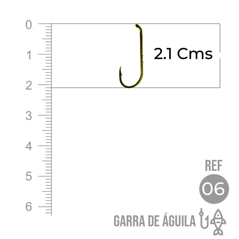 Anzuelo Garra Aguila 110 # 6 Paquete X 1000 Unidades Anzuelo Garra Aguila 110 # 6 Paquete X 1000 Unidades