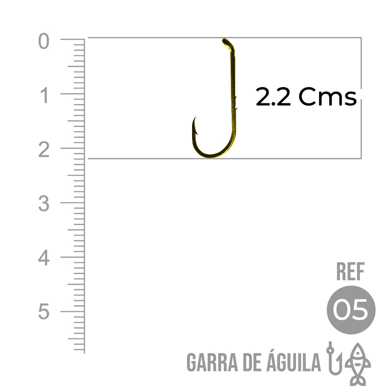Anzuelo Garra Aguila 110 # 5 Paquete X 1000 Unidades Anzuelo Garra Aguila 110 # 5 Paquete X 1000 Unidades