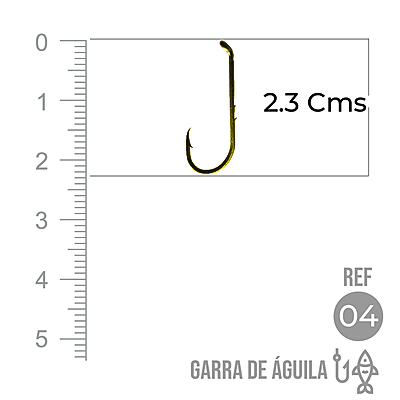 Anzuelo Garra Aguila 110 #  4 Paquete X 1000 Unidades