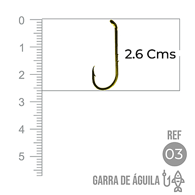 Anzuelo Garra Aguila 110 #  3 Paquete X 1000 Unidades