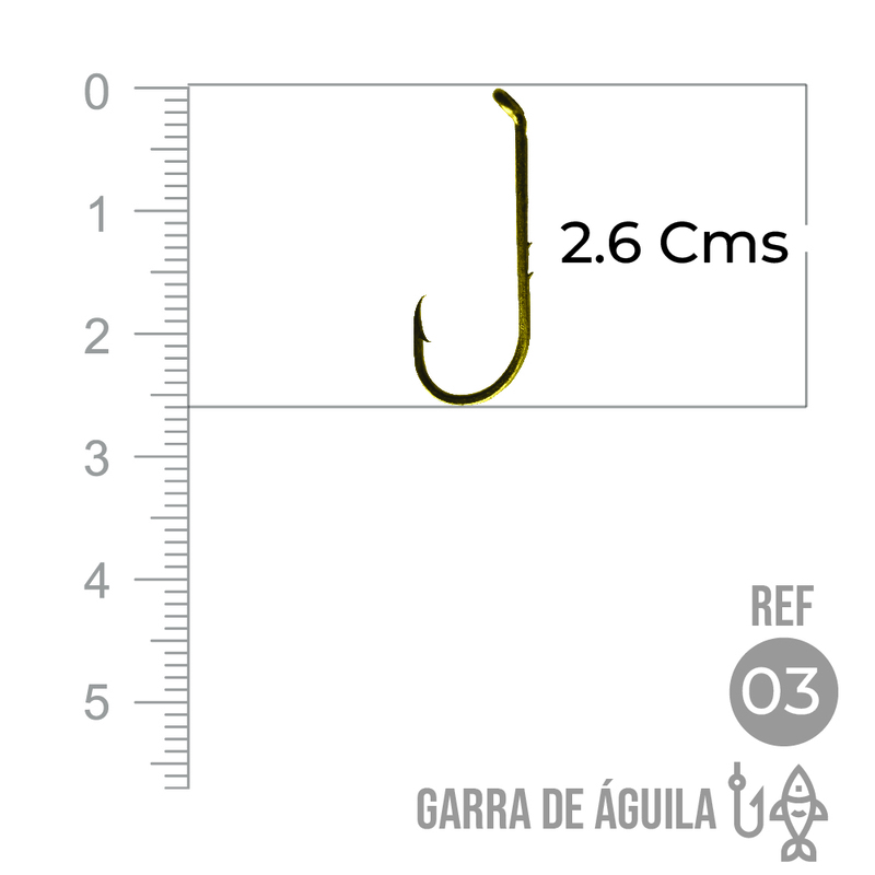 Anzuelo Garra Aguila 110 # 3 Paquete X 1000 Unidades Anzuelo Garra Aguila 110 # 3 Paquete X 1000 Unidades