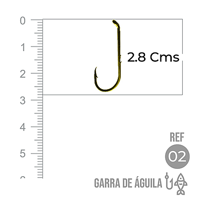 Anzuelo Garra Aguila 110 # 2 Paquete X 1000 Unidades Anzuelo Garra Aguila 110 # 2 Paquete X 1000 Unidades