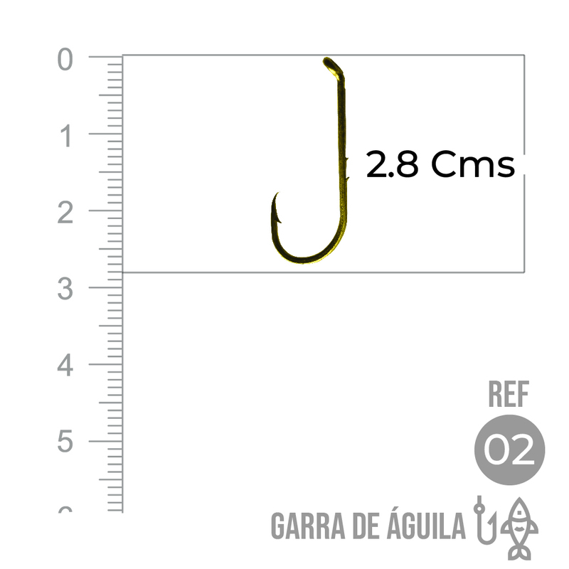 Anzuelo Garra Aguila 110 # 2 Paquete X 1000 Unidades Anzuelo Garra Aguila 110 # 2 Paquete X 1000 Unidades