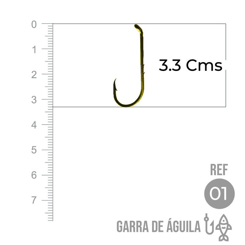 Anzuelo Garra Aguila 110 # 1 Paquete X 1000 Unidades Anzuelo Garra Aguila 110 # 1 Paquete X 1000 Unidades