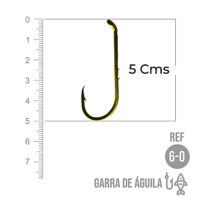 Anzuelo Garra De Aguila # 6/0 Paquete X 100 Unidades