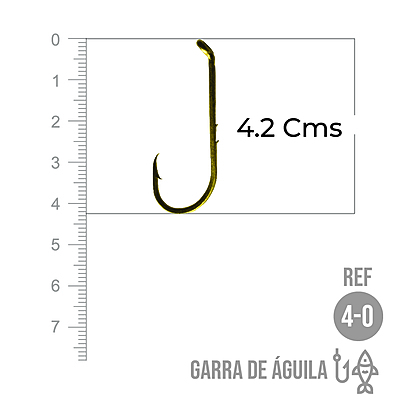 Anzuelo Garra De Aguila # 4/0 Paquete X 100 Unidades Anzuelo Garra De Aguila # 4/0 Paquete X 100 Unidades