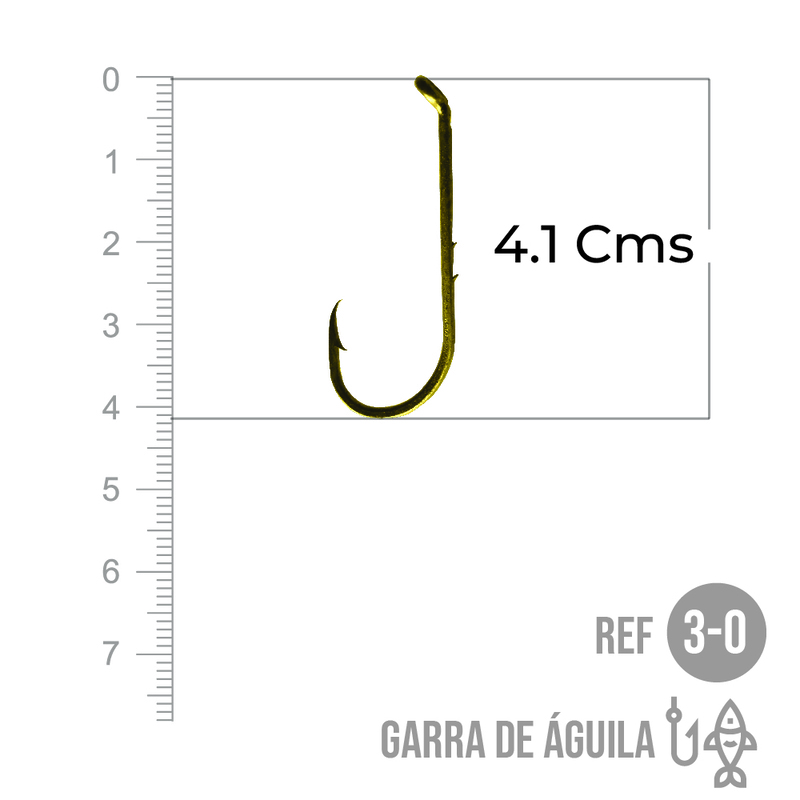 Anzuelo Garra De Aguila # 3/0 Paquete X 100 Unidades Anzuelo Garra De Aguila # 3/0 Paquete X 100 Unidades