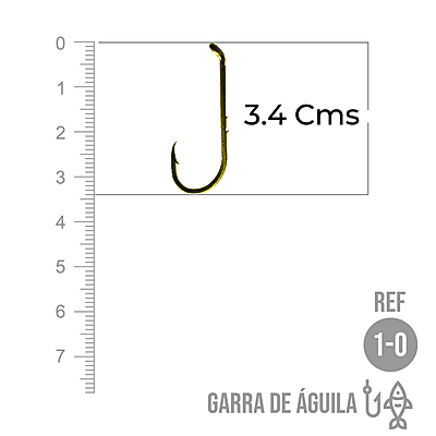 Anzuelo Garra De Aguila # 1/0 Paquete X 1000 Unidades