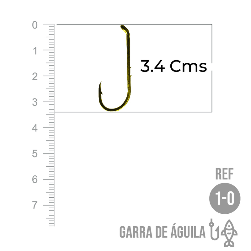 Anzuelo Garra De Aguila # 1/0 Paquete X 1000 Unidades Anzuelo Garra De Aguila # 1/0 Paquete X 1000 Unidades