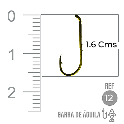 Anzuelo Garra Aguila 110 # 12 Paquete X 1000 Unidades Anzuelo Garra Aguila 110 # 12 Paquete X 1000 Unidades