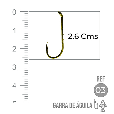 Anzuelo Garra Aguila 110 # 3 Paquete X 1000 Unidades Anzuelo Garra Aguila 110 # 3 Paquete X 1000 Unidades