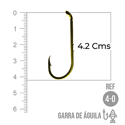 Anzuelo Garra De Aguila # 4/0 Paquete X 100 Unidades Anzuelo Garra De Aguila # 4/0 Paquete X 100 Unidades