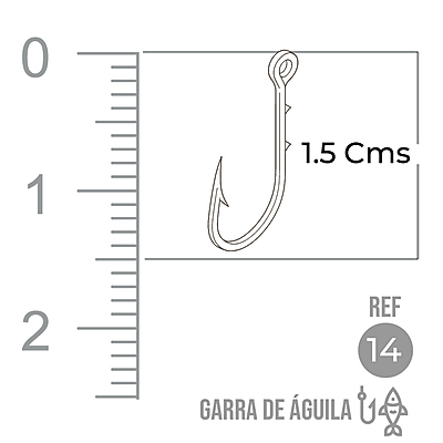 Anzuelo Garra Aguila 110 # 14 Paquete X 1000 Unidades Anzuelo Garra Aguila 110 # 14 Paquete X 1000 Unidades