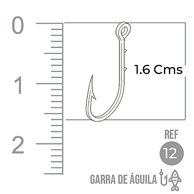 Anzuelo Garra Aguila 110 # 12 Paquete X 1000 Unidades Anzuelo Garra Aguila 110 # 12 Paquete X 1000 Unidades