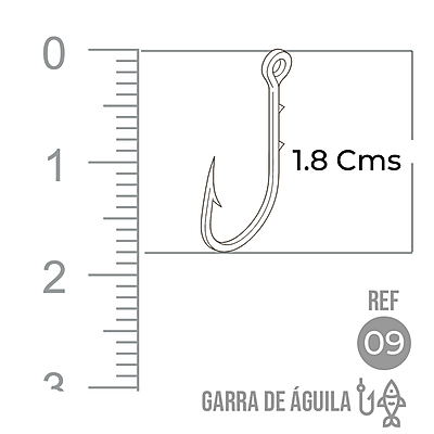Anzuelo Garra Aguila 110 # 9 Paquete X 1000 Unidades Anzuelo Garra Aguila 110 # 9 Paquete X 1000 Unidades