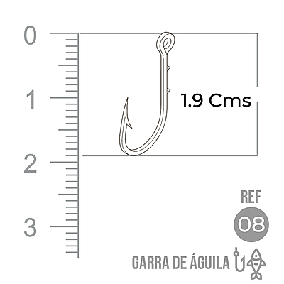 Anzuelo Garra Aguila 110 # 8 Paquete X 1000 Unidades Anzuelo Garra Aguila 110 # 8 Paquete X 1000 Unidades