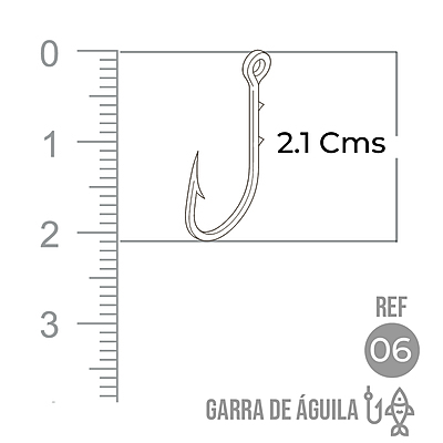 Anzuelo Garra Aguila 110 # 6 Paquete X 1000 Unidades Anzuelo Garra Aguila 110 # 6 Paquete X 1000 Unidades