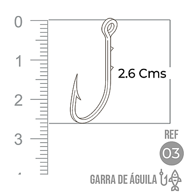 Anzuelo Garra Aguila 110 # 3 Paquete X 1000 Unidades Anzuelo Garra Aguila 110 # 3 Paquete X 1000 Unidades