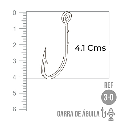 Anzuelo Garra De Aguila # 3/0 Paquete X 100 Unidades Anzuelo Garra De Aguila # 3/0 Paquete X 100 Unidades