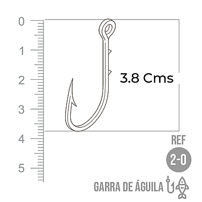 Anzuelo Garra De Aguila # 2/0 Paquete X 1000 Unidades Anzuelo Garra De Aguila # 2/0 Paquete X 1000 Unidades