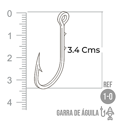 Anzuelo Garra De Aguila # 1/0 Paquete X 1000 Unidades Anzuelo Garra De Aguila # 1/0 Paquete X 1000 Unidades