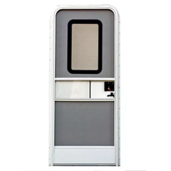 AP Products 015-217720 Polar White 30" x 72" Right Handed Square Entrance Door