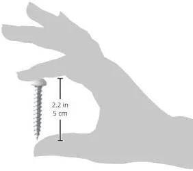 AP Products 012-PSQ500W 8X1 Polar White 1" Square Recessed Pan Head Screw, (Pack of 500)