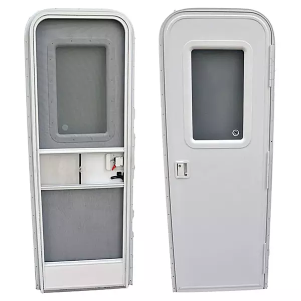 AP Products 015-217709 Polar White 26" x 72" Right Handed Radius Entrance Door