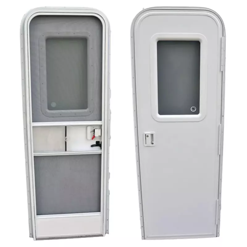 AP Products 015-217709 Polar White 26" x 72" Right Handed Radius Entrance Door