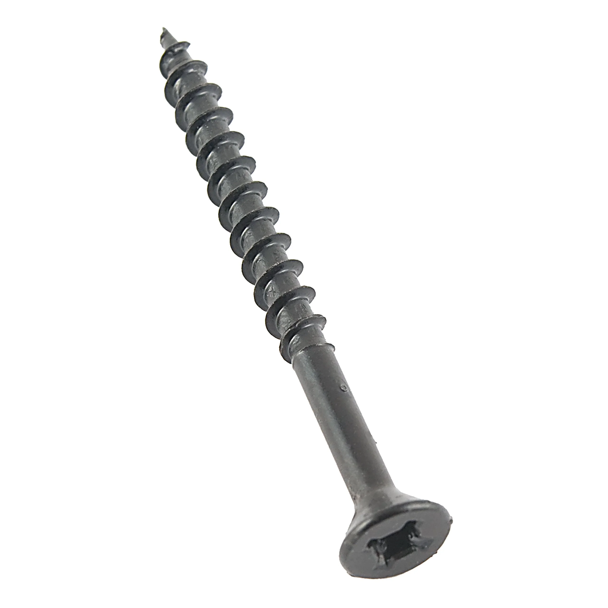 AP Products 012-FSQ50 BL 8 X 1-1/4 Black Flat Head Screws, Pack of 50