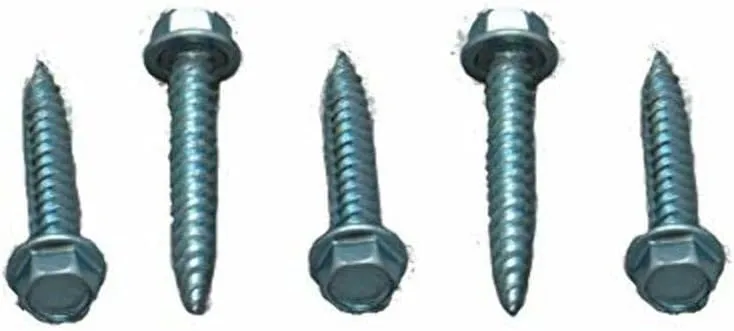 AP Products (012-TR500 8X1 8" x 1" Hex Head Screw, (Pack of 500)