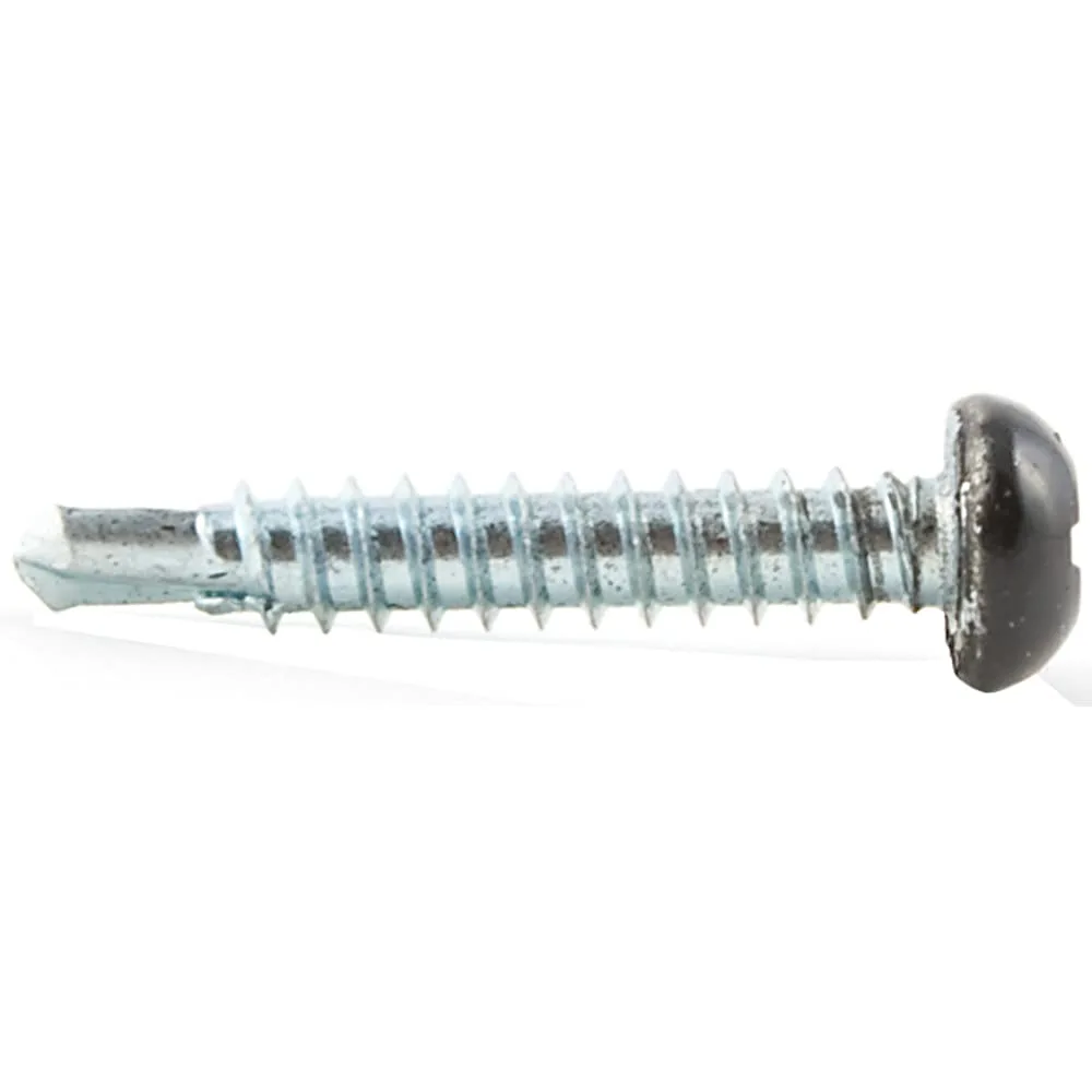 AP Products 012-PTK500BL 8X1-1/2 Black #8 Self-Tapping Pan Head Tri-Screws - 1.5", 500 Pack
