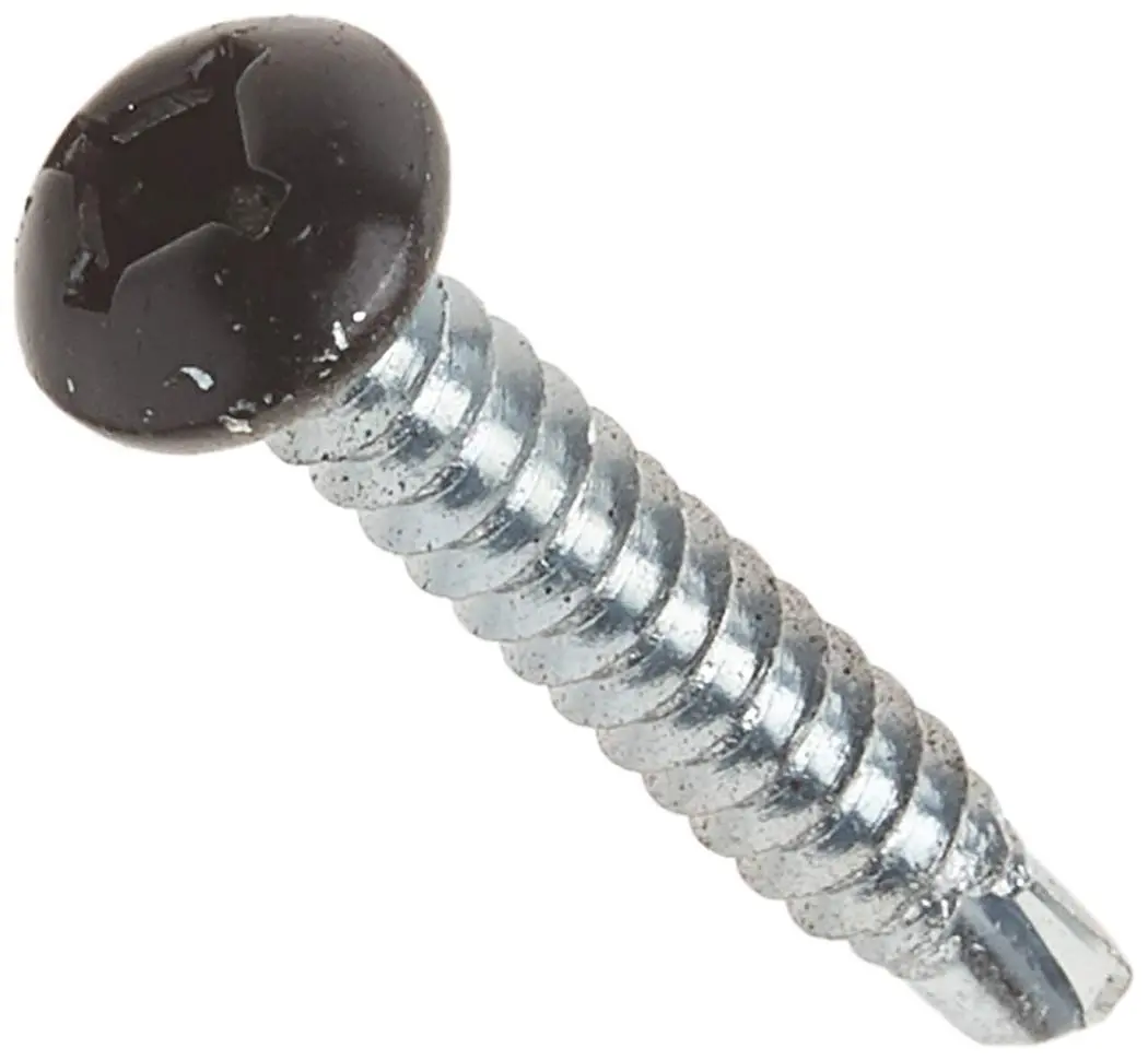 AP Products 012-PTK500BL 8 X 1-1/4 Black Pan Head Square Recess Screw - Pack of 500