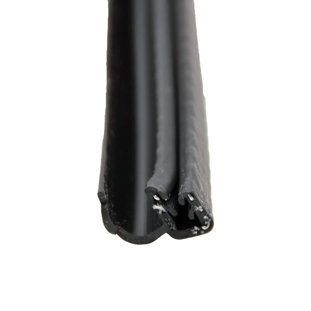 AP Products 018-1894 J-Bulb Seal with Slide-On Clip, Black